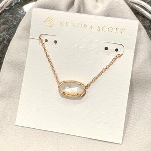 New Kendra Scott Elisa Rose Gold Ivory Pearl